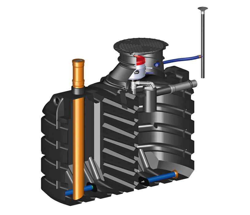 vollbiologische Kläranlage SOLIDO Smart EM2, 1-10 EW, SBR - Zweikammersystem